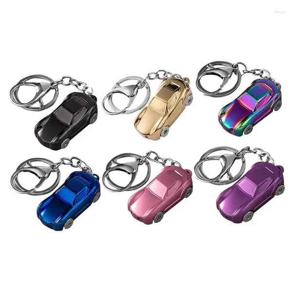 Figuras decorativas Chaves de carro com LED Mini -Key Chain Chain de suprimentos de acampamento à prova d'água Acessórios de bolsa para crianças brinquedos
