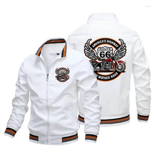 Herrenjacken 24 Park USA Fashion Motorcycle Jacke Frühlings- und Herbst -Outdoor -Radsportsportswear Casual Hip Hop Basebal