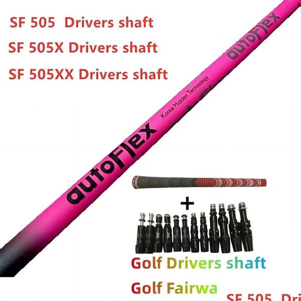 Clubwellen Golfwelle Pink Flex Driver SF505/SF505X/SF505XX Graphitholz -Montagehülle und Grip Drop Lieferung Sport Outdoors Club Otygh