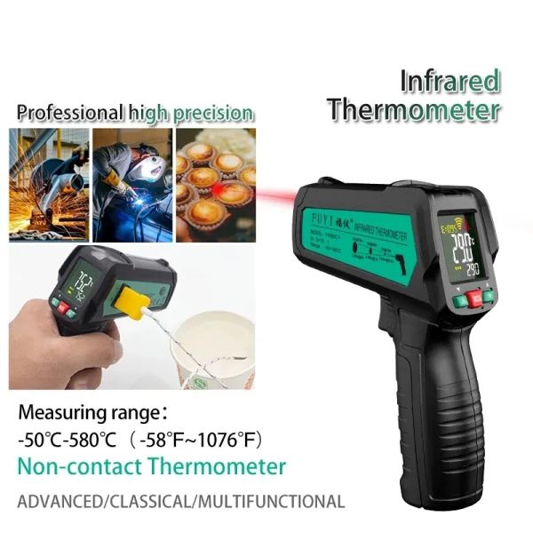 Calibri a infrarossi termometro laser a infrarossi display LCD con temperatura non contabile portatile portatile senza contatto con allarme