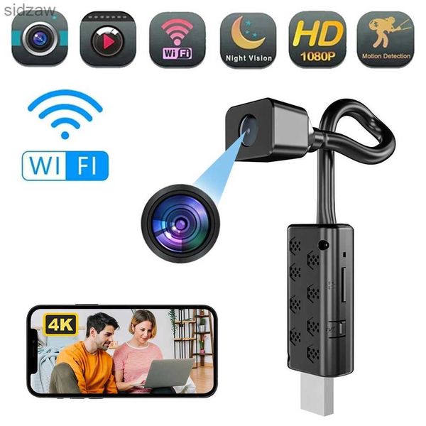 Mini câmeras HD 4K Mini Câmera Night Vision Wi -Fi IP Câmera de câmera sem fio Module Video Video Recorder Monitorando Câmera LOOP LOOP VISTA REMOTA WX