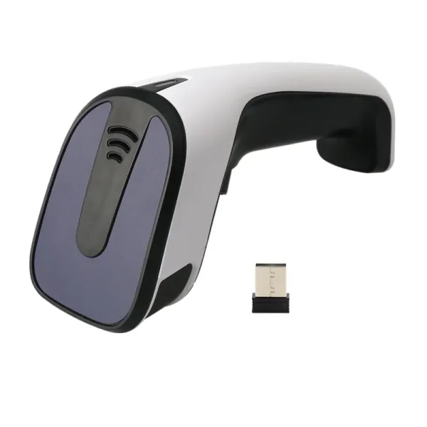 Scanner Mode modische drahtlose rote Lichtscanner -Barcode QR Scan Gun 1D 2d Fasterkennung hoher Qualität mit eingebauter Batterie