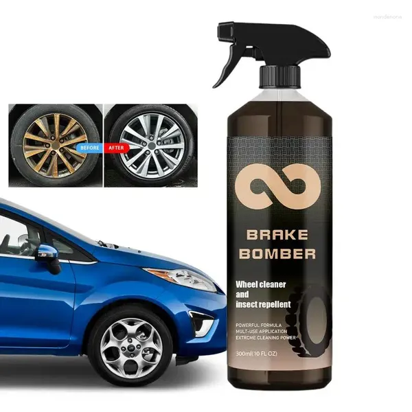 Soluções de lavagem de carro 10.14oz de rodas de rodas pulverizam spray aro automotivo limpeza de meta