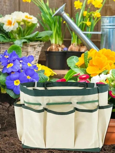 Aufbewahrungstaschen 600d Oxford Stoff Garden Symbolletasche Hochleistungsgrößen Organisator mit großer Kapazität mit mehreren Taschen für Gartenrasenarbeit