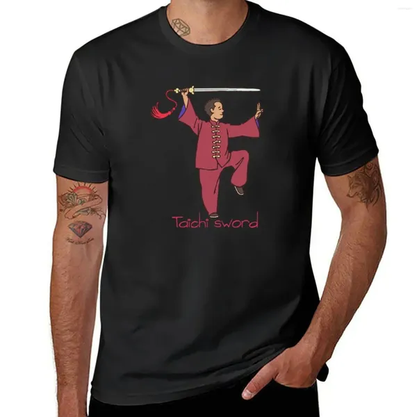 Tops cerebbe da uomo Tai Chi Care Sword 04 T-Shirt Cine Abiti per ragazzi Shirt camicia da uomo da uomo