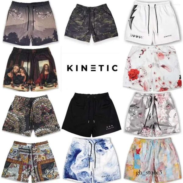 Kinetische Shorts Herren Shorts Kinetic Marke Sommer Herren Sport Fitness laufen Basketball Kurzhose Schnell trockenem Mesh Trend Jogger Beach Casual Men Short Swim Shim 732