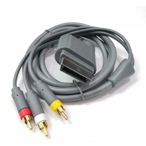 Cabos HD TV Componente composto Adaptador de cabo AV Cable HD Audio e Video Cable 1.8m para Microsoft Xbox 360/360 Slim