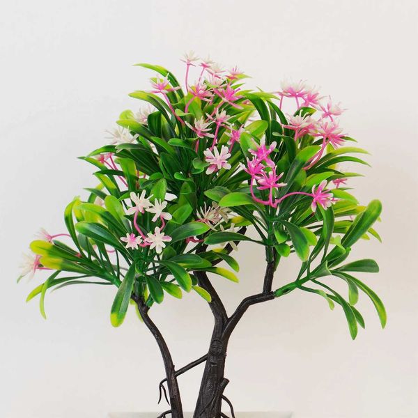 Dekorative Blumen Kränze Künstliche Pflanzen Topfhyacinthus orientalis Bonsai kleiner Baum Topf gefälschte Pflanze Blumen Topfschmiersteine für Hausgartendekoration