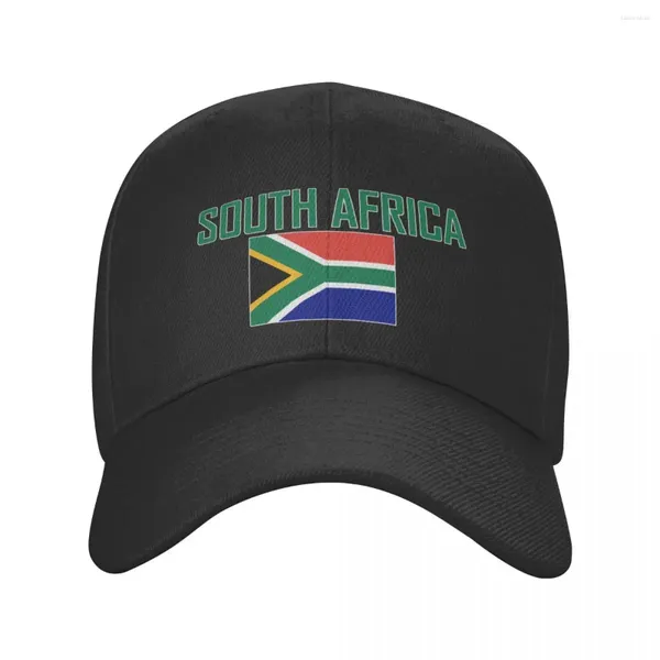 Ball Caps Nome country in Sudafrica con bandiera Sun Baseball Capo regolabile uomo regolabile da donna Cappello da calcio all'aperto per regalo