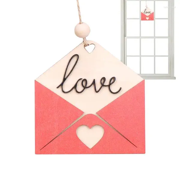 Декоративные фигурки конверт деревянный орнамент романтический день святого Валентина Декор дерево