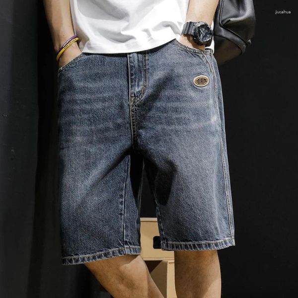 Jeans masculinos de jeans de jeans All Brand Plus Fat Size Summer Loose Pants Quarter