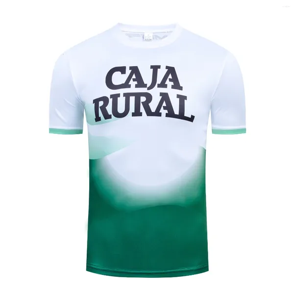 Гоночные куртки Caja сельская велосипедная команда Джерси 2024 Italia Men's Fashion's Fashion Quick Dry Running Tshirt Bike Maillot Sports Football Clothing