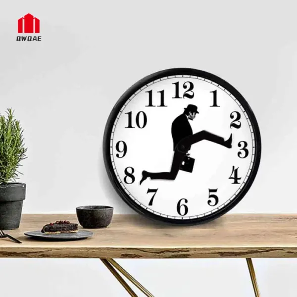 Министерство глупых прогулок по часам Modern Wall Clock Home Decor 3D Creative Art Silent Clocks для украшения гостиной с бесплатной доставкой