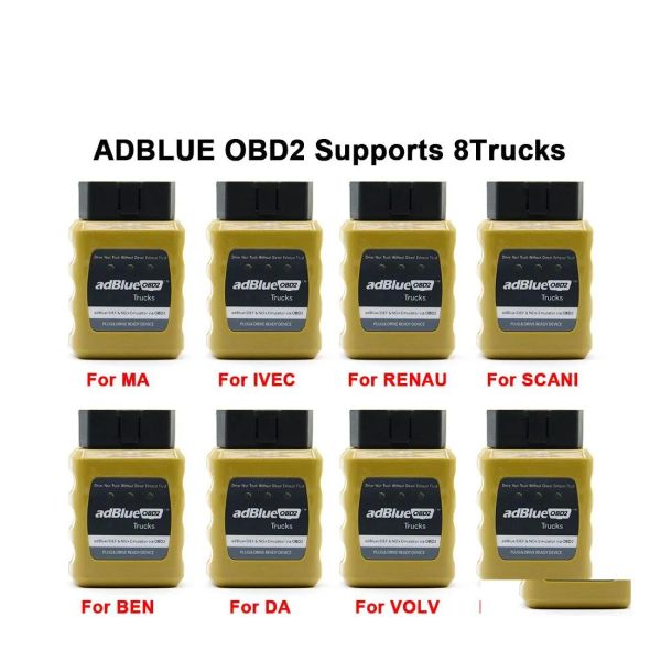 Araçlar Teşhis Araçları ADBLUE EMATÖR EURO 4/5 OBD OBDII ADBLUEOBD2 OBD2 NOX AD SCAN VE DAF RENAT IVEV0 DROP TESLİMİ İÇİN MAVİ EMEKTÖRLER