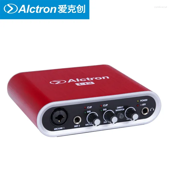 Микрофоны Alctron U12 Professional USB-звуковая карта Аудио-интерфейс многофункциональный монитор непосредственно для студийного этапа