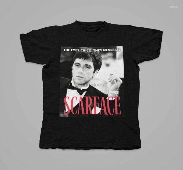 MEN039S T Shirt Unisex Crew Boyun Scarface Tony Montana Teklif Vintage Tshirt Doğum Günü Hediyesi4654689