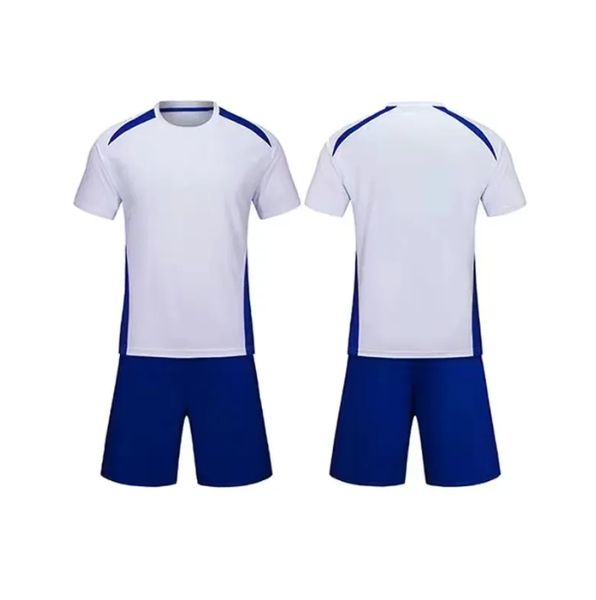 Uniforme da calcio per adulti fissata per studenti maschi, uniforme della squadra di allenamento con competizione sportiva professionale, personalizzazione della maglia a maniche corte a maniche corte per bambini