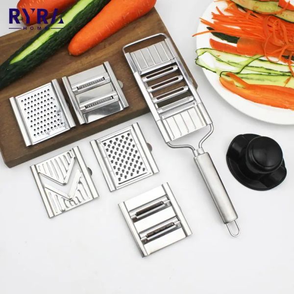 Ferramentas de cozinha cortador de triturador de aço inoxidável manual portátil Slicer de vegeta