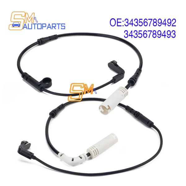 Ornamentos Novo sensor de desgaste da pastilha de freio traseiro dianteiro para BMW 5 Série E60 20042010 34356789492 343567776422