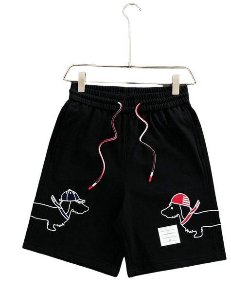 Ultimi pantaloncini casual ricamati cuccioli, pantaloncini da maschera per uomini, pantaloni da spiaggia casual a corto moda femminile