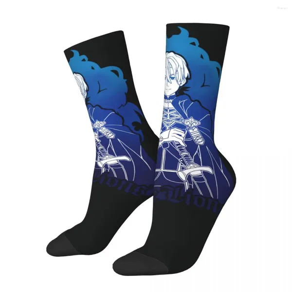 Herrensocken Hip Hop Retro Blue Lions Crazy Komprimierung Unisex Fire Emblem Spiel Harajuku nahtlos gedruckte lustige Crew Sock