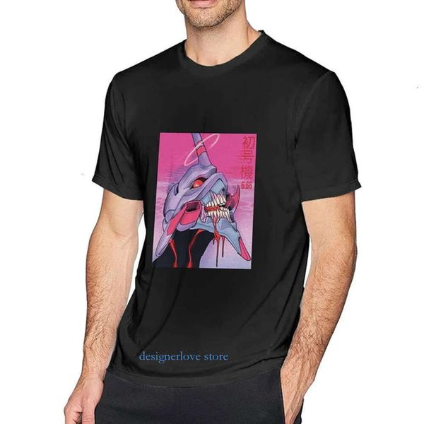 Мужская рубашка eva Женская футболка аниме мода Rei ayanami Классические рубашки с коротким рукава