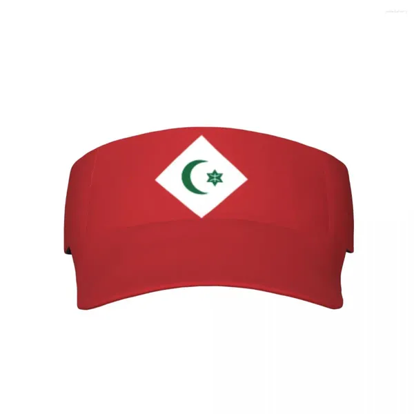 Berets Sport Sun Cap Verstellbares Visor UV -Schutz Top leer Tennis Golf laufen Sonnenschutzhut Rif Amazier Menschen Flagge