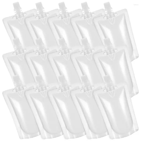 Retire recipientes para recipientes claros bolsas de licor suco drun stand water gestão parafuso de pálpebra bolsas de bebida de plástico adultos leite de soja de café