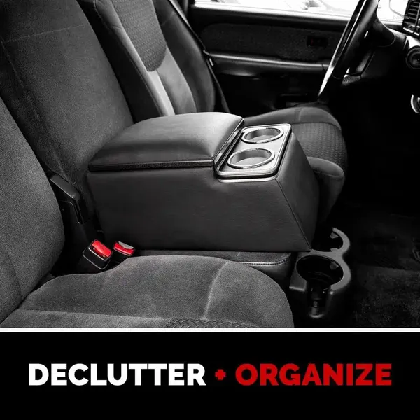 Innenzubehör Auto Rücksitz Armlehnen Lagerbox mit 2 Tasse Halterwagen -Reihenkonsole -Rücksitz Arm Ruhe für