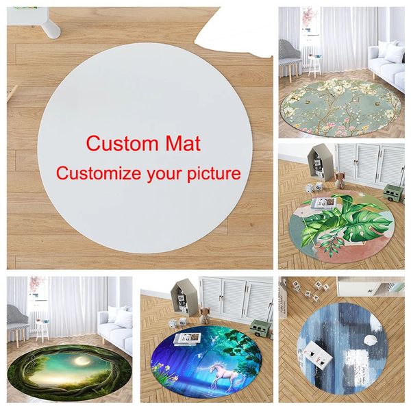 Tapetes personalizados de qualquer tamanho de tapete anti-deslizamento imprimiu sua imagem de design Po Carpete personalizado para a porta da porta de banho 240422