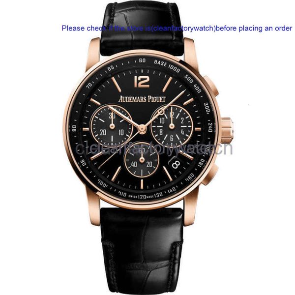 Audemar Watch Apwatch Audemar Pigeut Piquet Luxury Designer Watches APSF Royals Oaks Owch Owatch Box Series 18K Rose Gold Orologio meccanico automatico 26393o Aud