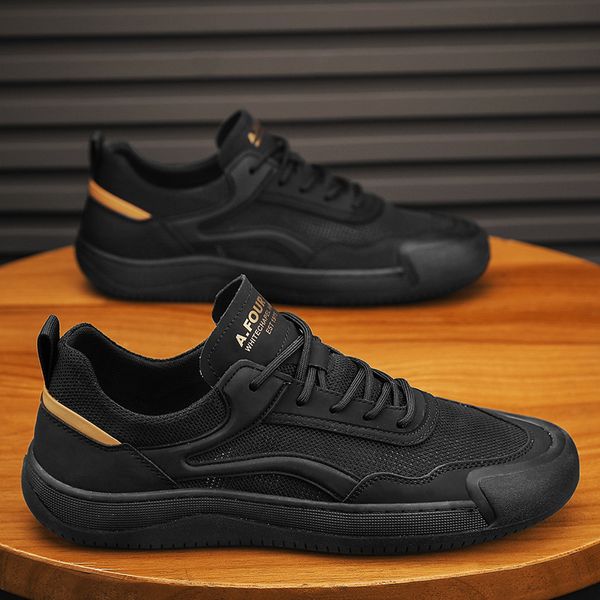 Sıcak gündelik ayakkabılar beyaz siyah karanlık alçak üst erkek örtü ayakkabıları nefes alabilen spor spor ayakkabıları boyutu 39-44 gai