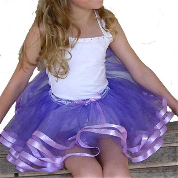 Vestido tutu doce crianças garotas Rainbow tutu Saias para crianças bebê tutus pettiskirts saia princesa menina vestido de baile saia dança desgaste da festa clo d240507