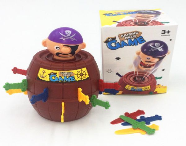 Presente de Natal Crianças Crianças engraçadas Sabor de sorte Pop -up Gadget Pirate Barrel Game Toy1041554