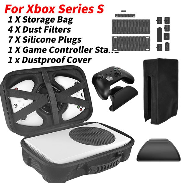 Custodie portatili borse di archiviazione per la serie di giochi rigidi con console di game dust a prova di polvere di Xbox Series per gli accessori Series Xbox