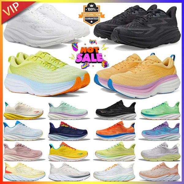 2024 Rocket One Running Shoes Men masculino Black Copper Cliftons Eggnog Shifting Sand Bondis Cyki