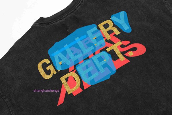 Galieriy Diepot T-shirts de Galieriy Diepot Angeles Limited Black and White TV PRIMED LAVADO AVEL MANEIRAS CURTAS CASHE