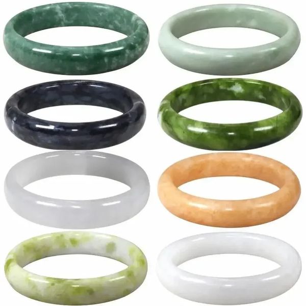 Нефритовые браслеты для женщин Амулет Стоун роскошный зеленый подарки драгоценного камня Мужчины очаровывают ювелирные украшения натуральный шарм, настоящий дизайнер 240507