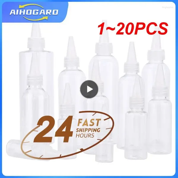 Bottiglie di conservazione 1-20pcs bottiglia di plastica trasparente bottiglia vuota sotto-bottiglia emulsione piccola vernice liquida tintura per caduta