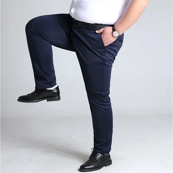 Мужские брюки густые крупные формальные плюс размеры seluar slack lelaki elastic men business casual long want гибкие брюки