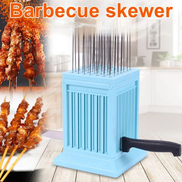 Spießspießspieß Kebab Maker Box Maschine Hammelmaschine Grill Rotisserie Barbecue BBQ -Werkzeuge für schnell geschnittene Camping -Küchenzubehör Zeug