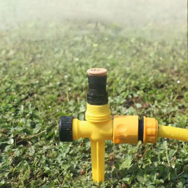 Dekorationen 360 ° Garten Sprinkler Rotation Rasenbewässerungswässerungssystem Automatisches Landwirtschaftsrasen Farm Treibhausspray Düse Werkzeug