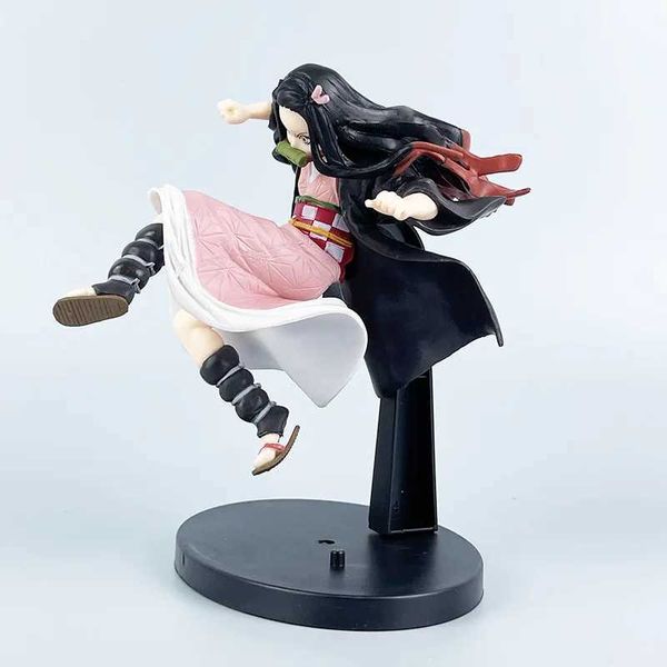 Eylem Oyuncak Figürleri 17cm Nezuko Kamado Patlama Kan Ver Demon Slayer figürü Tahsil edilebilir Anime Karakter Model Oyuncak Hediye