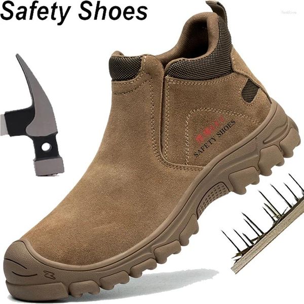 Stivali scarpe di sicurezza in acciaio per uomini donne lavoro leggero sneaker per foratura una coustruction unisex