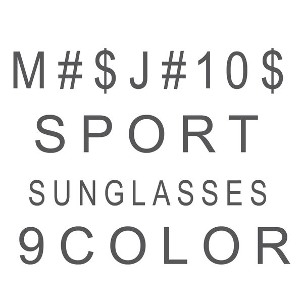 Summer Man and Woman Sports Sunglasses Men que dirigem Moda Mulheres esportivas esportivas esportivas;Óculos de ciclismo coloridos óculos de óculos de óculos 9color