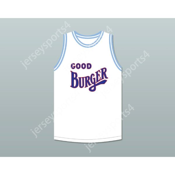 Custom Qualquer nome qualquer equipe Ed 1 Bom hambúrguer camisa de basquete branca All Stitched Size S-6xl Top Quality