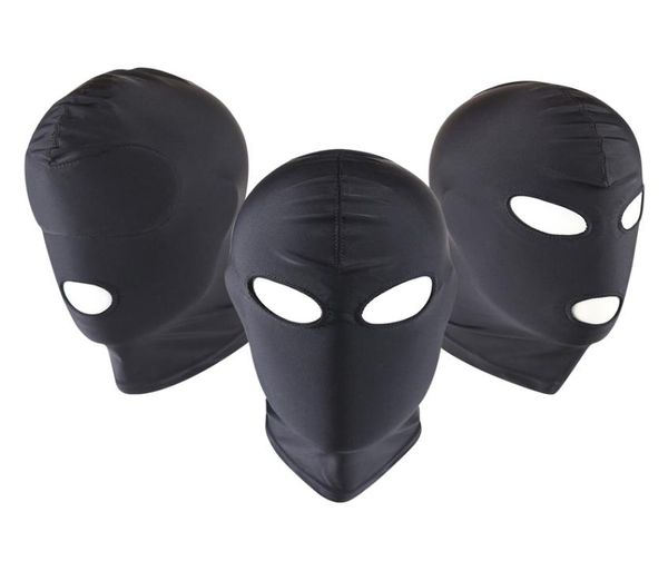 Yetişkin esaret fetiş maske kaputu sıkın nefes alabilen açık ağız göz maskesi bdsm cosplay seks oyuncakları erotik başlık maske adamı unisex6636703