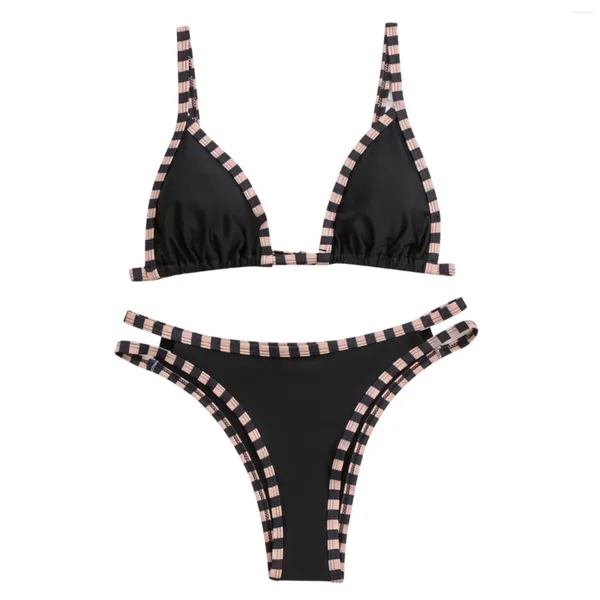 Frauen Badebekleidung Sommer Bikini Mode Spleißen drei Punkte sexy Set zweiteilige Strandbekleidung