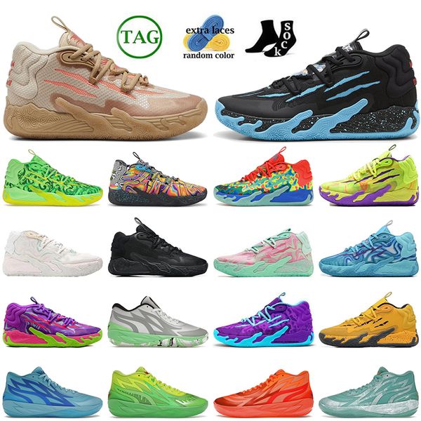 Basketball Shoes Athletic MB.03 MB.04 MB.02 RICK E MORTY ANO NOVO MORTY Ano Novo Blue Hive Toxic Forever Raro Lamelo Ball Shoes Melo Homens Mulheres Tênis Tênis de Limão Dhgates