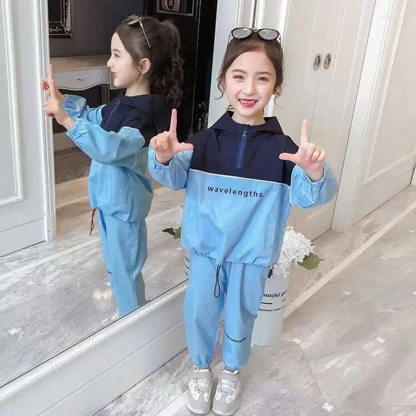 Kleidung Sets Girls Baseball Jacke Anzüge Frühling Herbst 2024 Mode Trend Lose Style Sport Jugend Teeandge Kids Boutique Kleidung